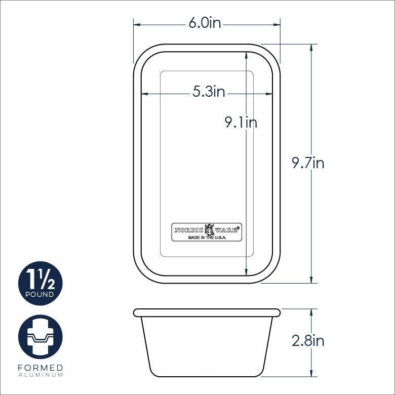 NordicWare Loaf Pan: 1.5 Lb