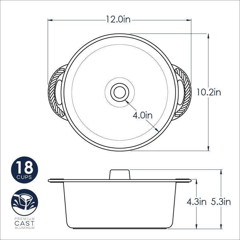 NordicWare Angel Food Cake Pan: 18 cup