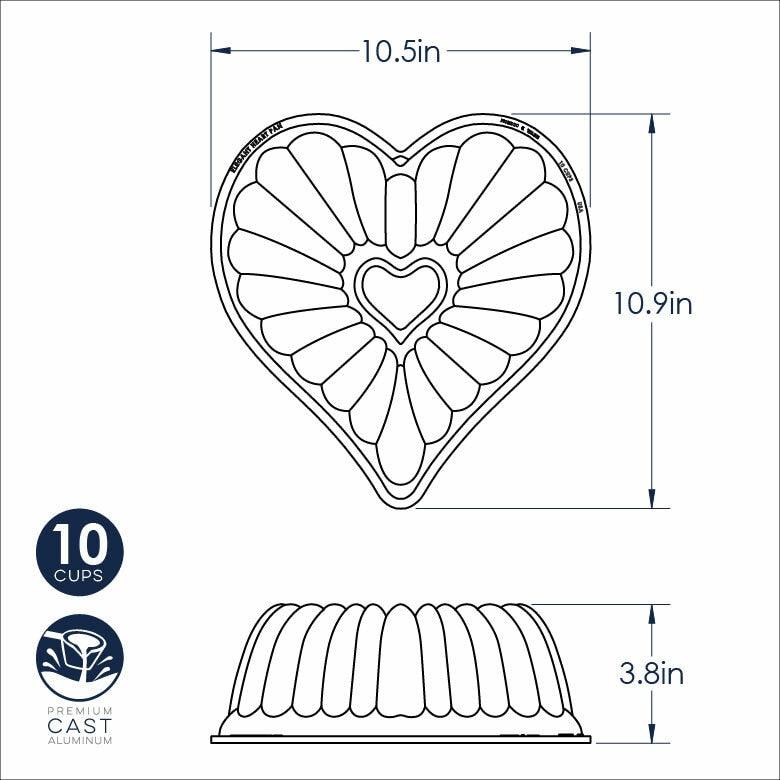 NordicWare Bundt Pan: Elegant Heart