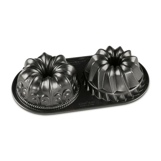 NordicWare Bundtlette Pan: 5 cup, Duet