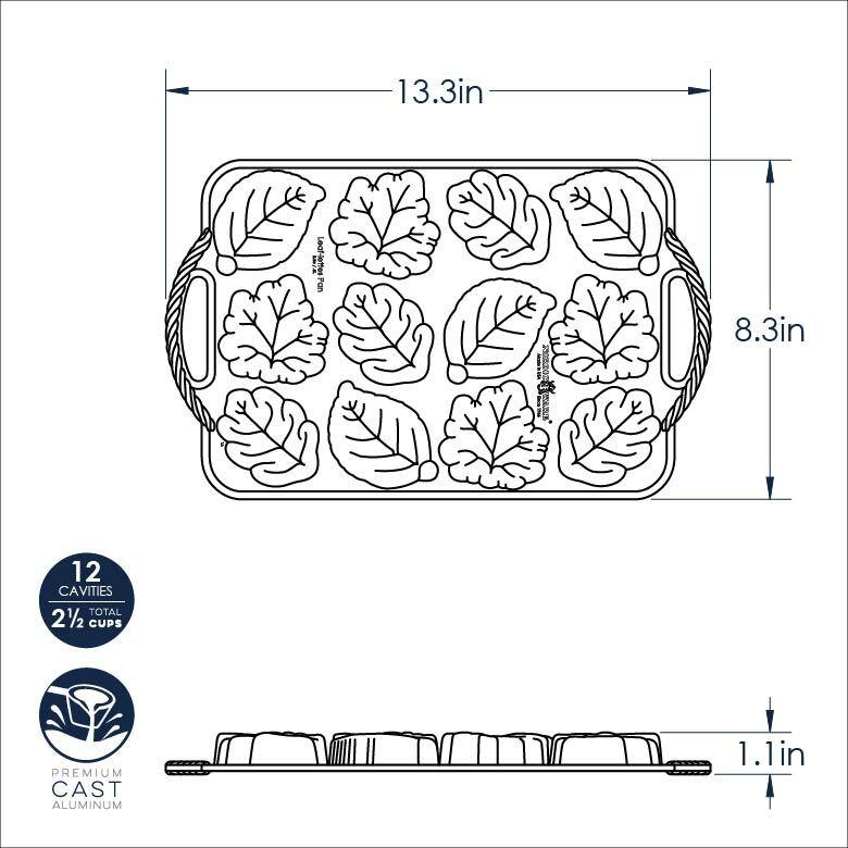 NordicWare Cakelet Pan: Leaflettes