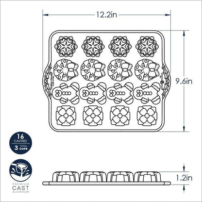 NordicWare Cakelet Pan: Holiday Teacakes