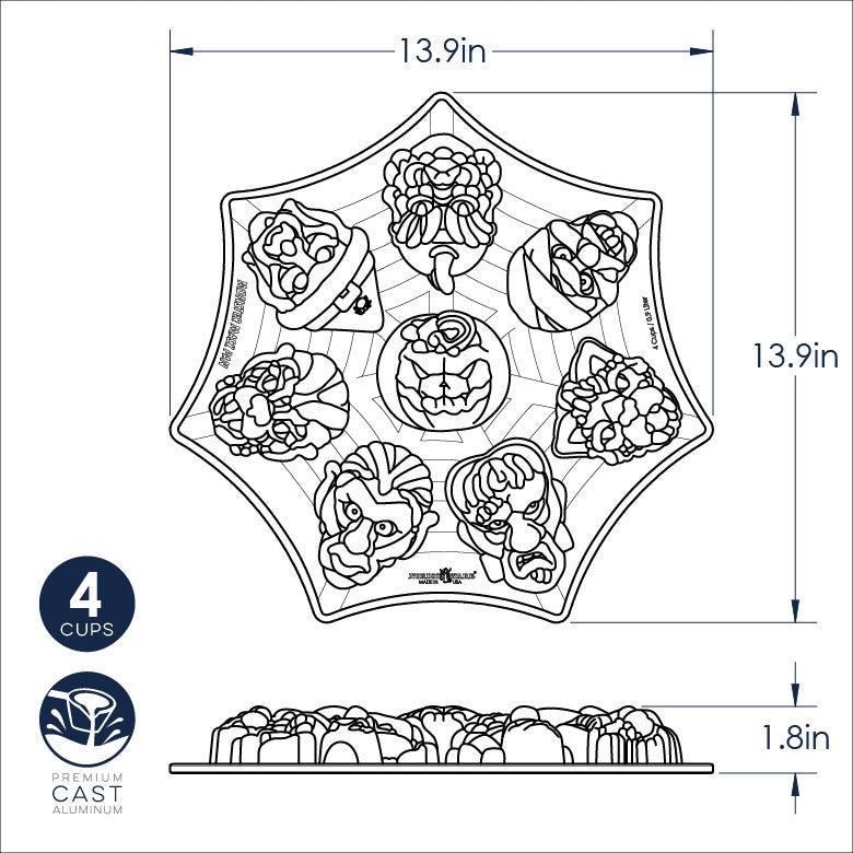 NordicWare Cakelet Pan: Monster Mask