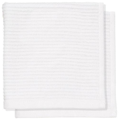 NOW Designs Dishcloths (Set of 2): Ripple, White