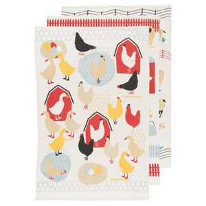 NOW Designs Floursack Towels (Set of 3): Baker's, Farm To Table