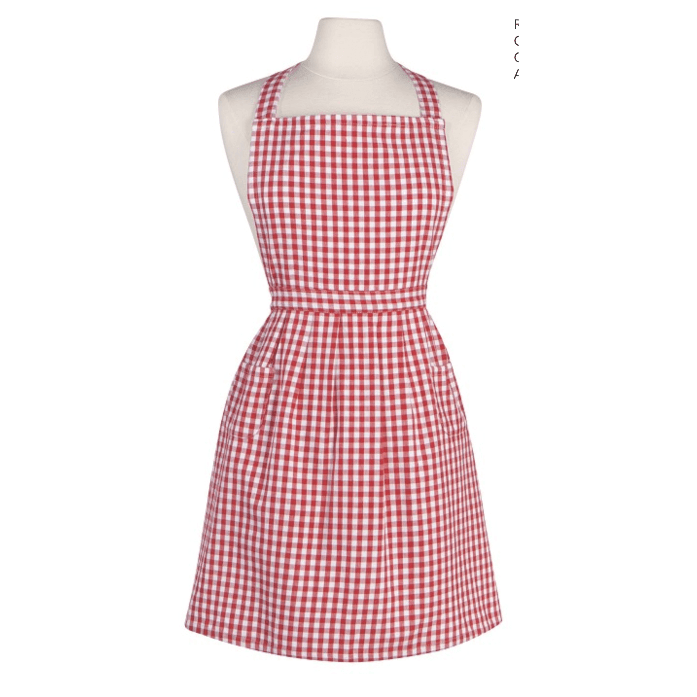 NOW Designs Apron: Classic, Gingham