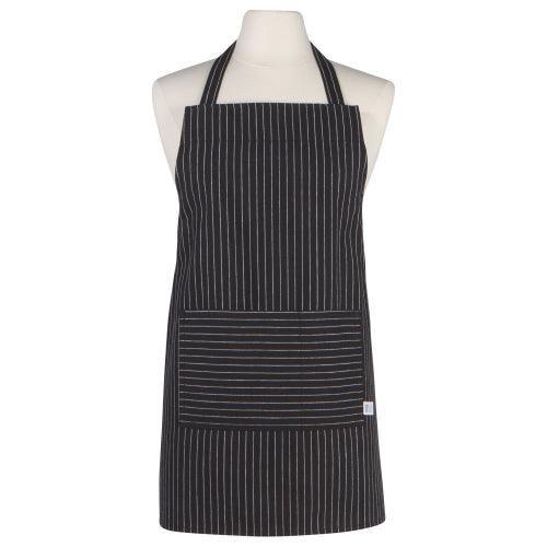 Now Designs Junior Apron: Black Pinstripe