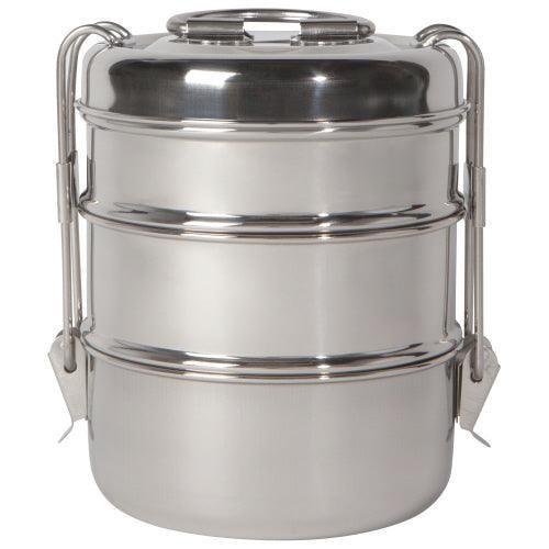 NOW Designs Tiffin: 3-Tier, Stainless Steel