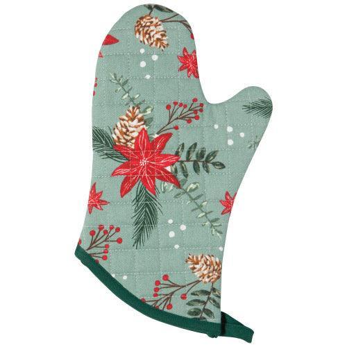 NOW Designs Oven Mitt: Poinsettia