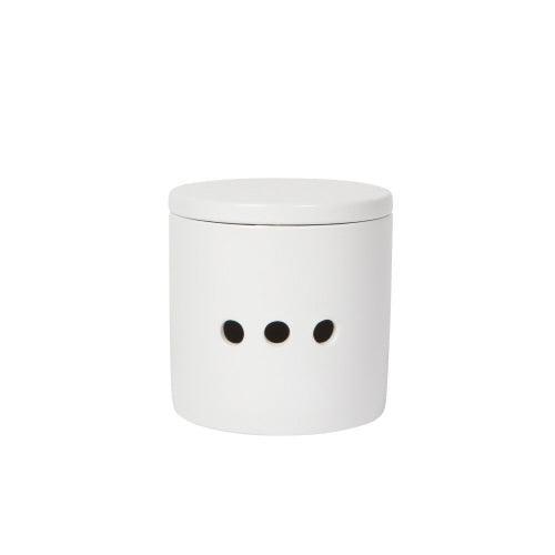 NOW Designs Garlic Keeper: Matte White