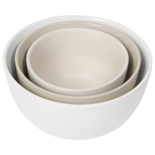 NOW Designs Prep Bowl Set: Matte White