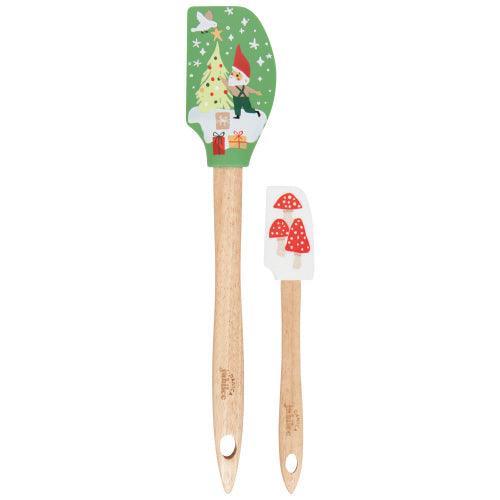 NOW Designs Spatulas (Set of 2): Gnome for Holidays