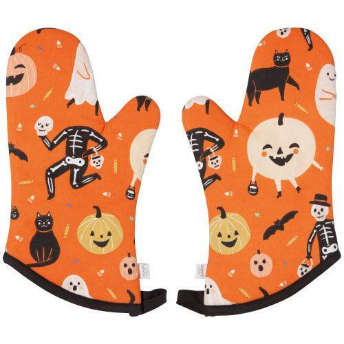 NOW Designs Oven Mitts (Set of 2): Boo Crew