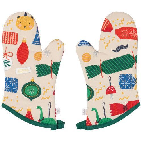 NOW Designs Oven Mitts (Set of 2): Xmas Charms