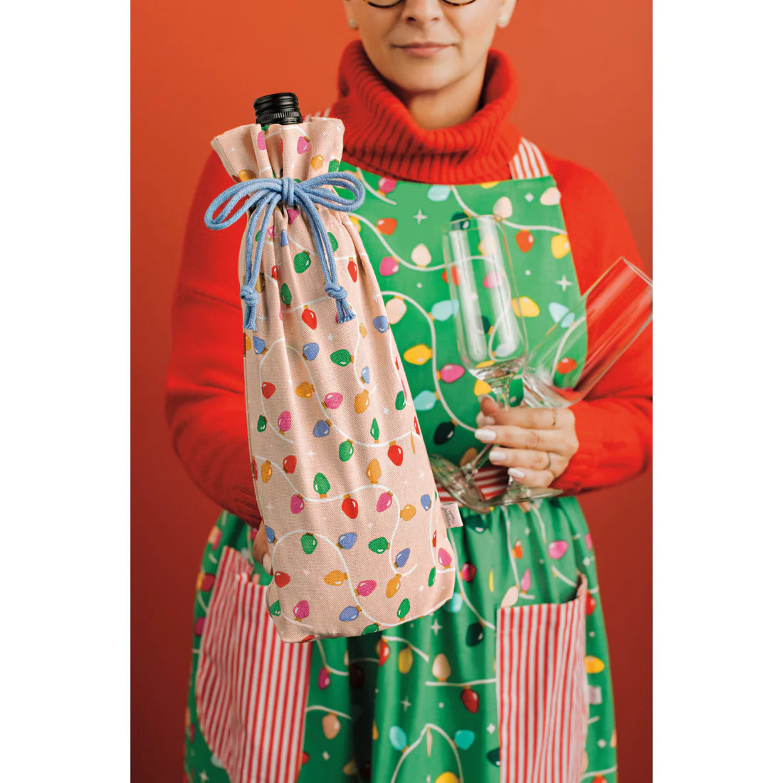 NOW Designs Apron: Maisie, Holiday Glow