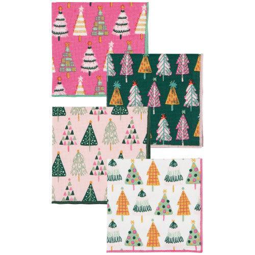 Now Designs Cocktail Napkins (Set of 4): Glitzmas