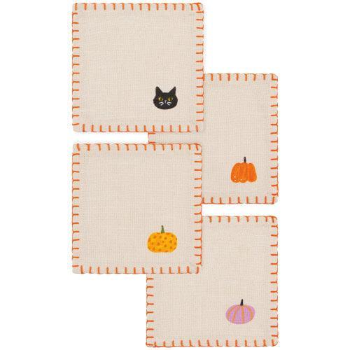 Now Designs Cocktail Napkins (Set of 4): Hallow's Eve