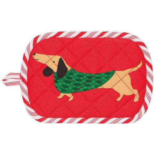 NOW Designs Pot Holder: Holiday Hounds