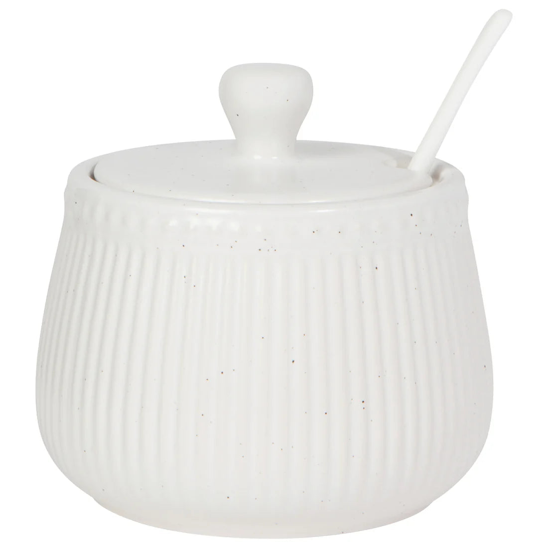 NOW Designs Sugar Bowl: White Speckled