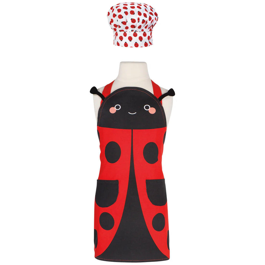 Now Designs Kids Apron & Hat Set: Daydream, Ladybug