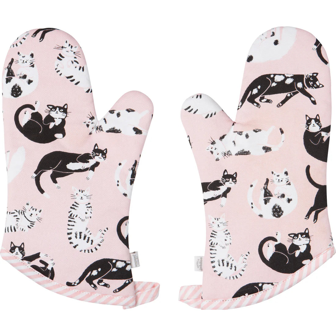 NOW Designs Oven Mitts (Set of 2): Meow & Furever