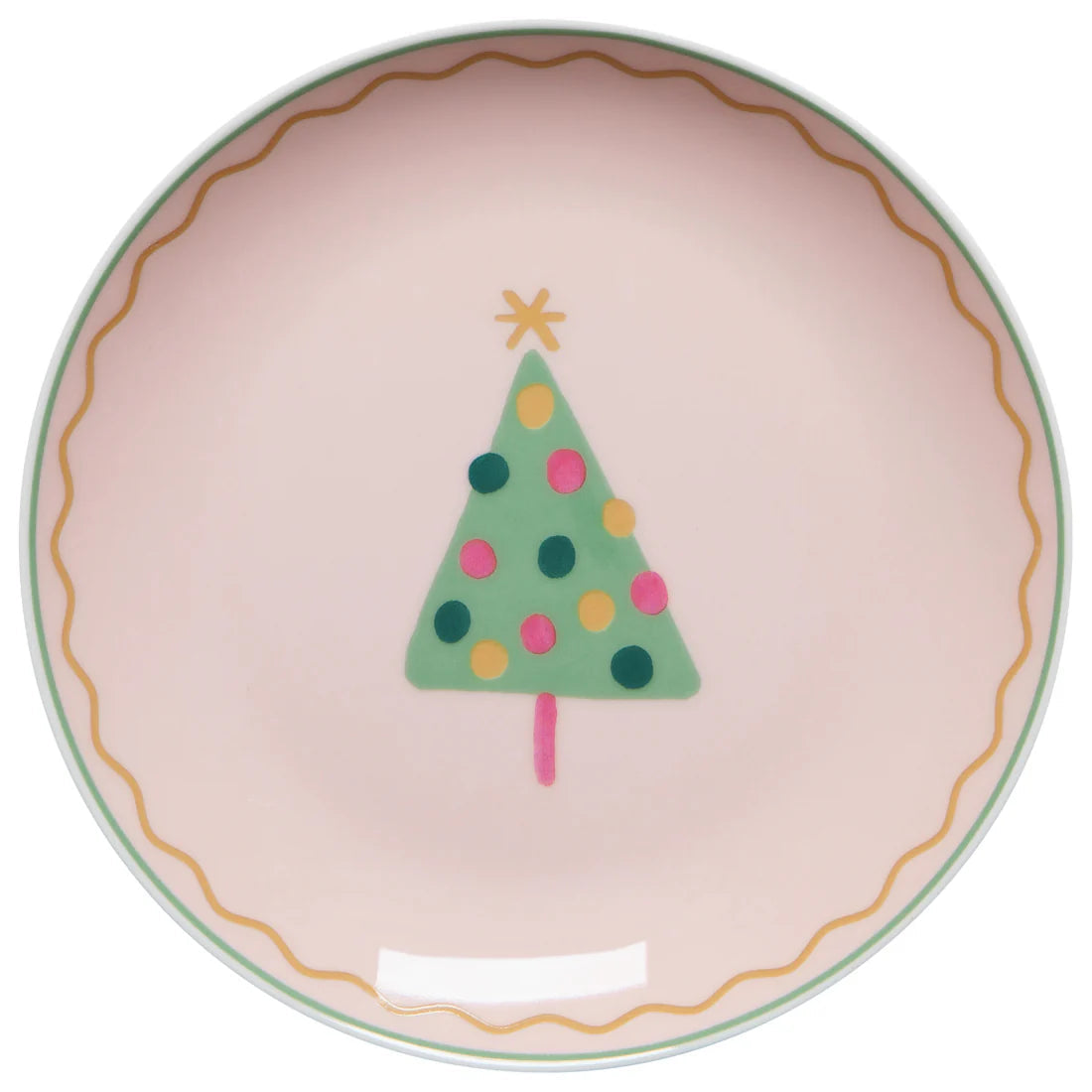 NOW Designs Appetizer Plates (Set of 4): Glitzmas