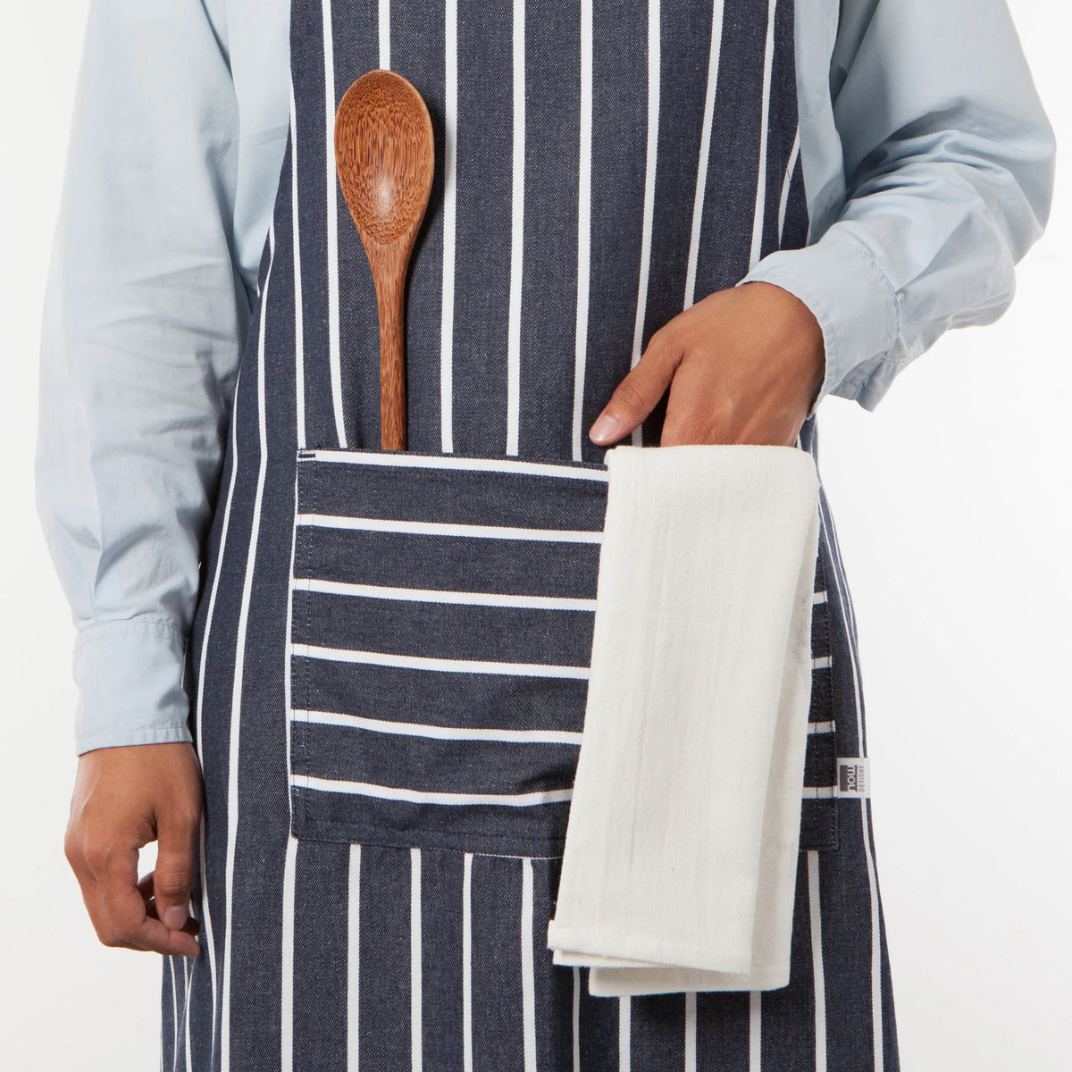 NOW Designs Apron: Mighty, Butcher Stripe – Zest Billings