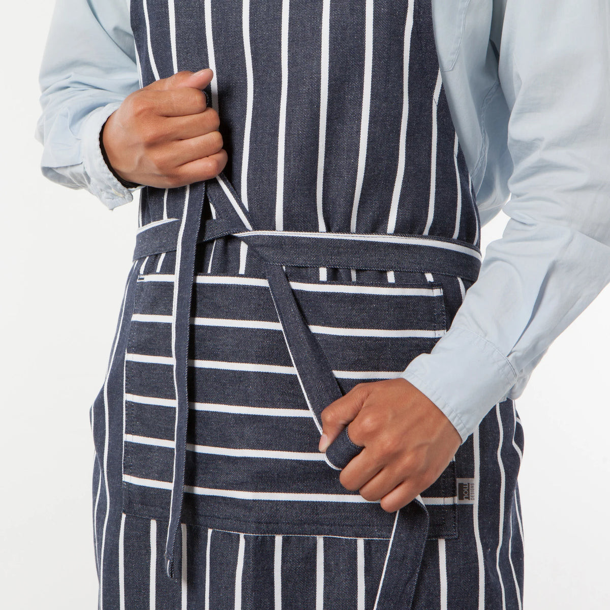 NOW Designs Apron: Mighty, Butcher Stripe – Zest Billings