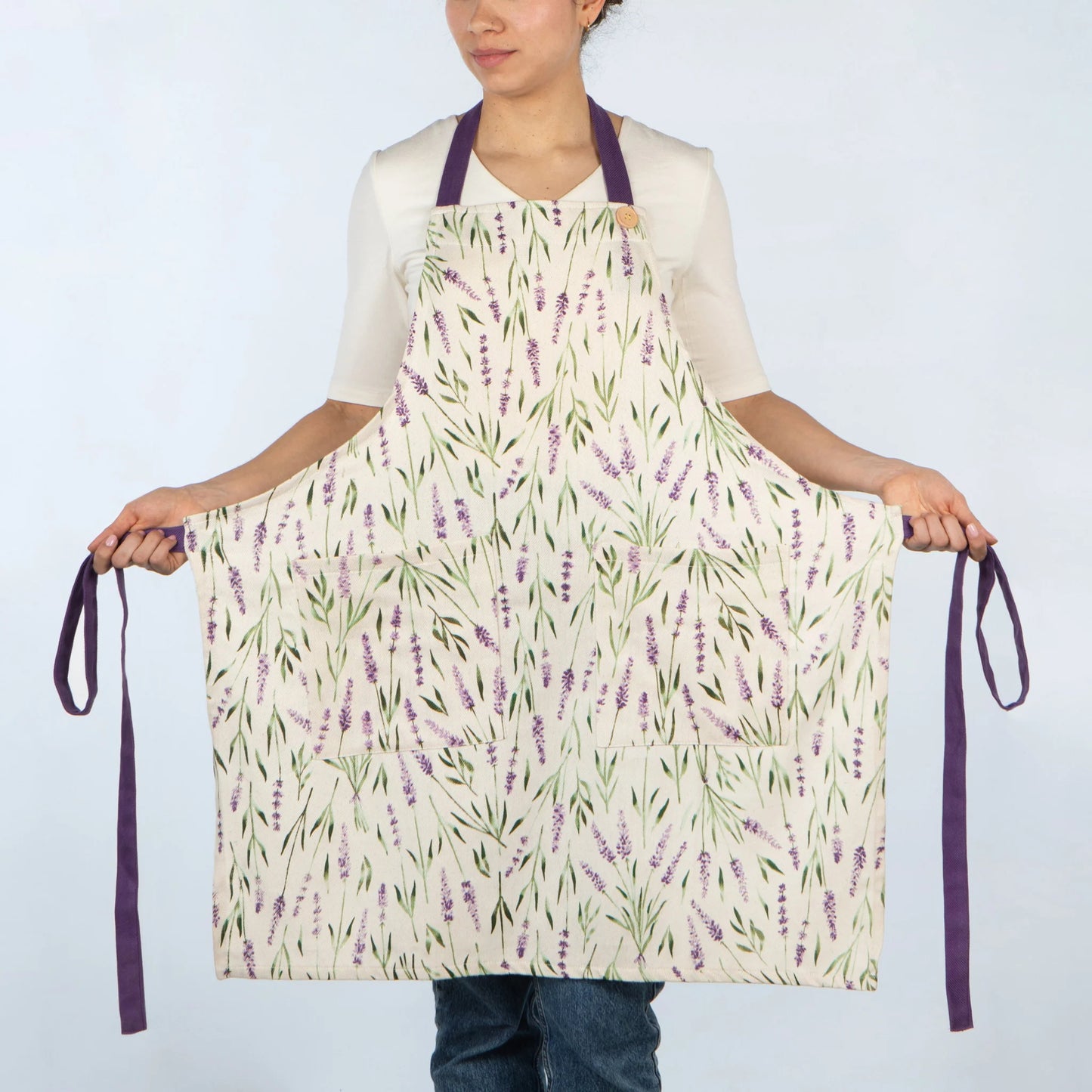 NOW Designs Apron: Spruce, Lavender