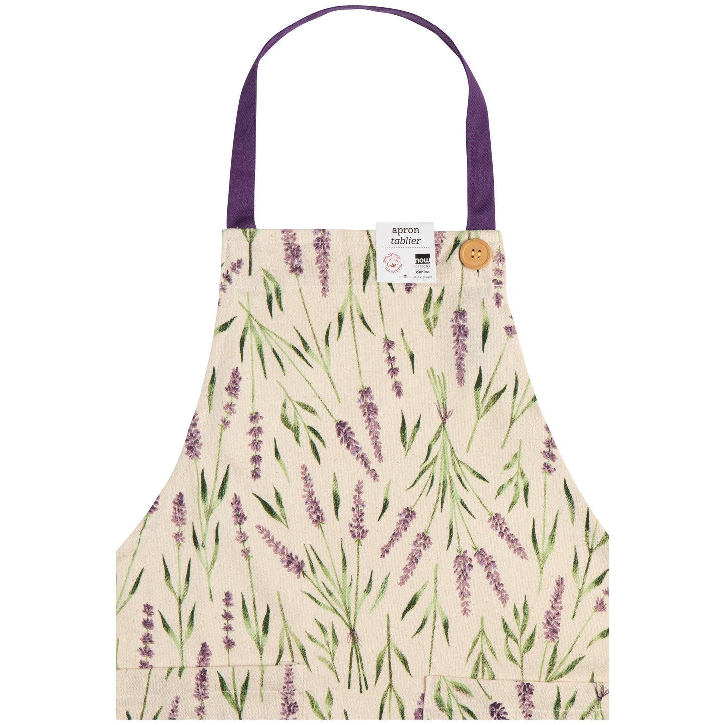 NOW Designs Apron: Spruce, Lavender