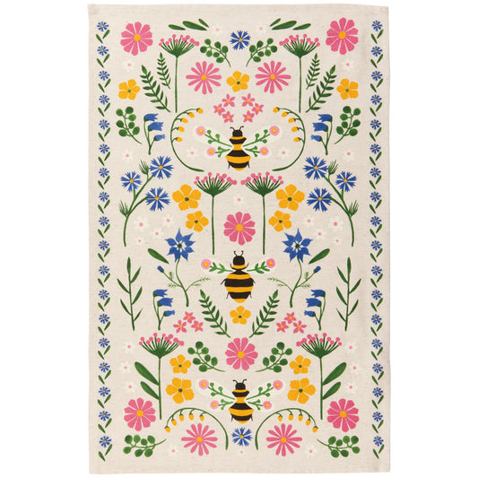 NOW Designs Dishtowel: Bee Garden