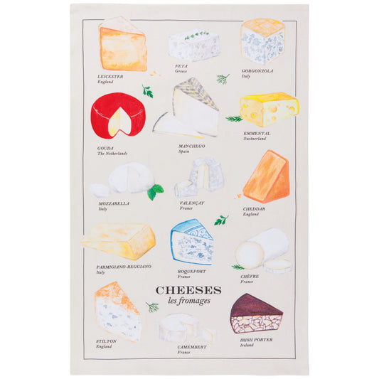 NOW Designs Dishtowel: Les Fromages