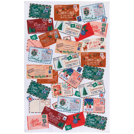 NOW Designs Dishtowel: Santa Mail