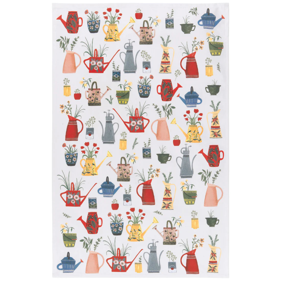 NOW Designs Dishtowel: Watering Cans