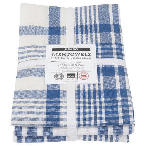 NOW Designs Dishtowels (Set of 3): Jumbo, Royal