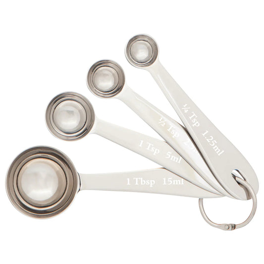 NOW Designs Measuring Spoon Set: Silver