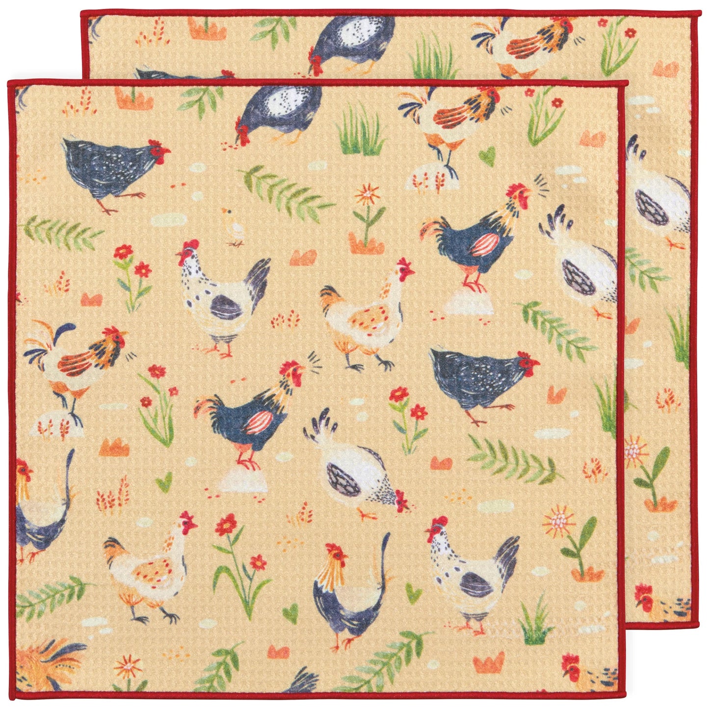 NOW Designs Microfiber Dishcloths (Set of 2): Free Range