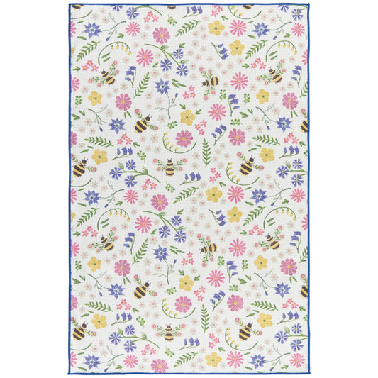 NOW Designs Microfiber Dishtowel: Bee Garden