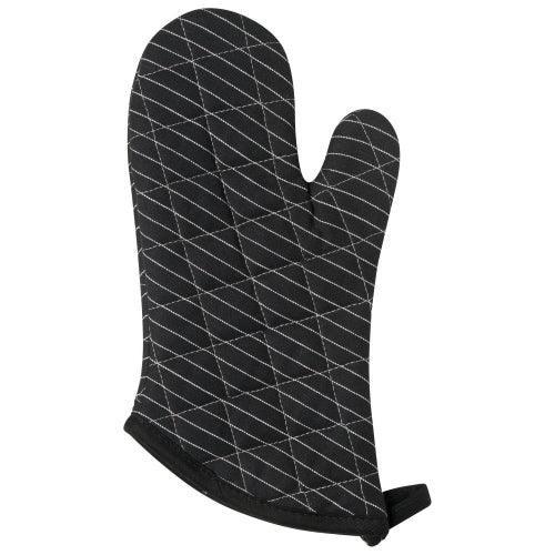 NOW Designs Oven Mitt: Superior, Black Pinstripe