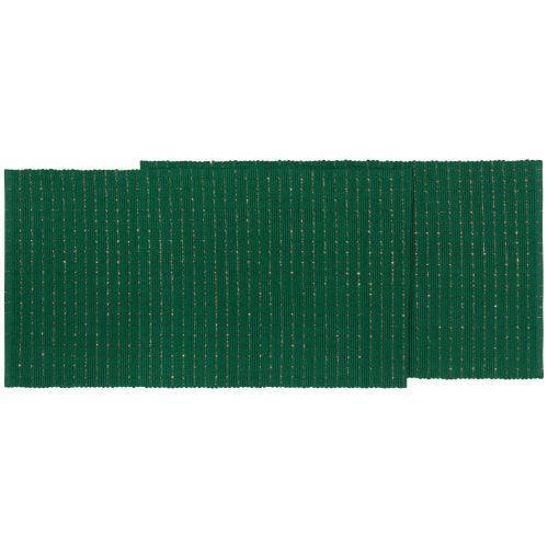 NOW Designs Runner: Ribbed, Green Copper