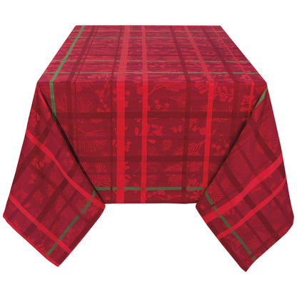 NOW Designs Tablecloth: Jacquard, Winterberry