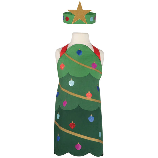 Now Designs Kids Apron & Hat Set: Daydream, Christmas Tree
