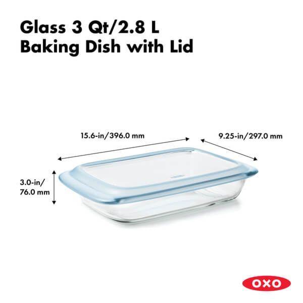 OXO Glass 3 QT Baking Dish w/Lid