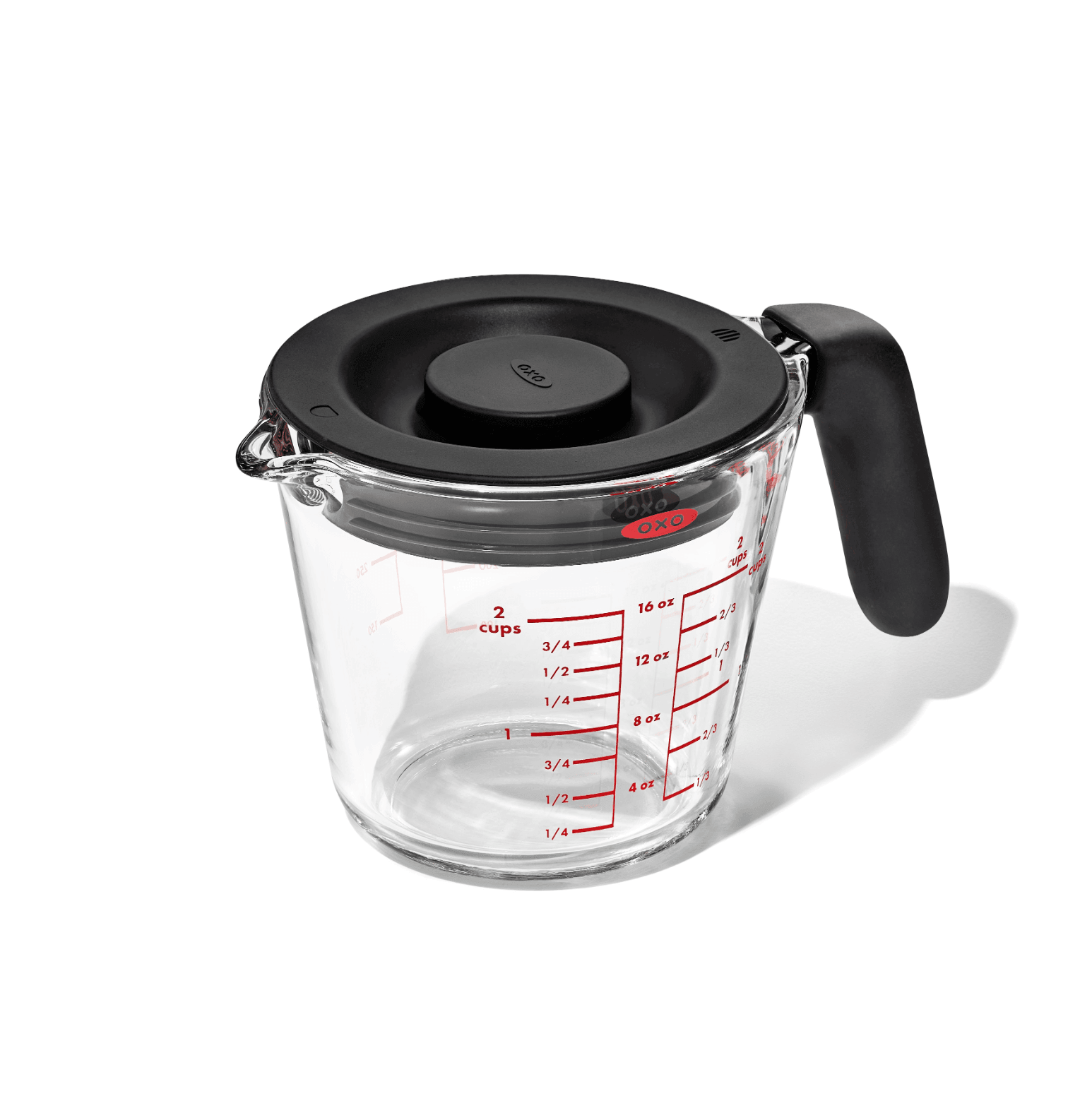 OXO Glass Measuring Cup: 2 Cup with Lid
