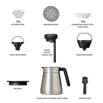 OXO Coffee Maker: 12-Cup w/Podless Single-serve Function
