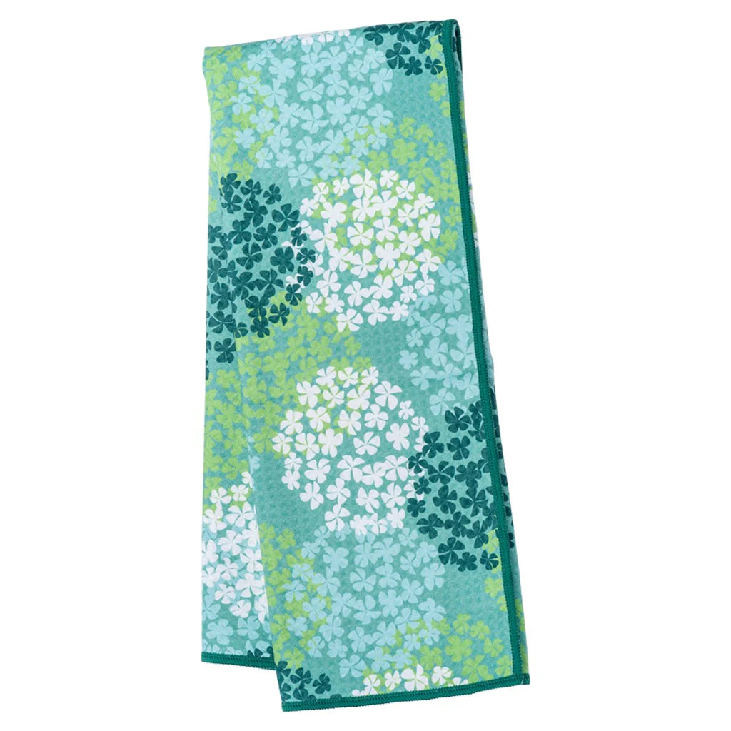 Once Again Home Anywhere Towel: Hydrangea, Green