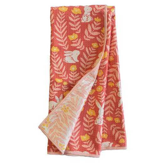 Once Again Home Anywhere Towel: Nuthatch Bunny Meadows