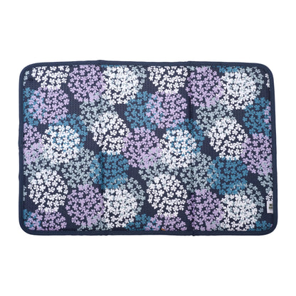 Once Again Home Drying Mat: Hydrangea, Navy