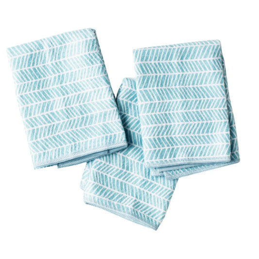 Once Again Home Mighty Mini Towels (Set of 3): Branches, Turquoise