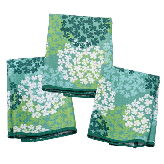 Once Again Home Mighty Mini Towels (Set of 3): Hydrangea, Green